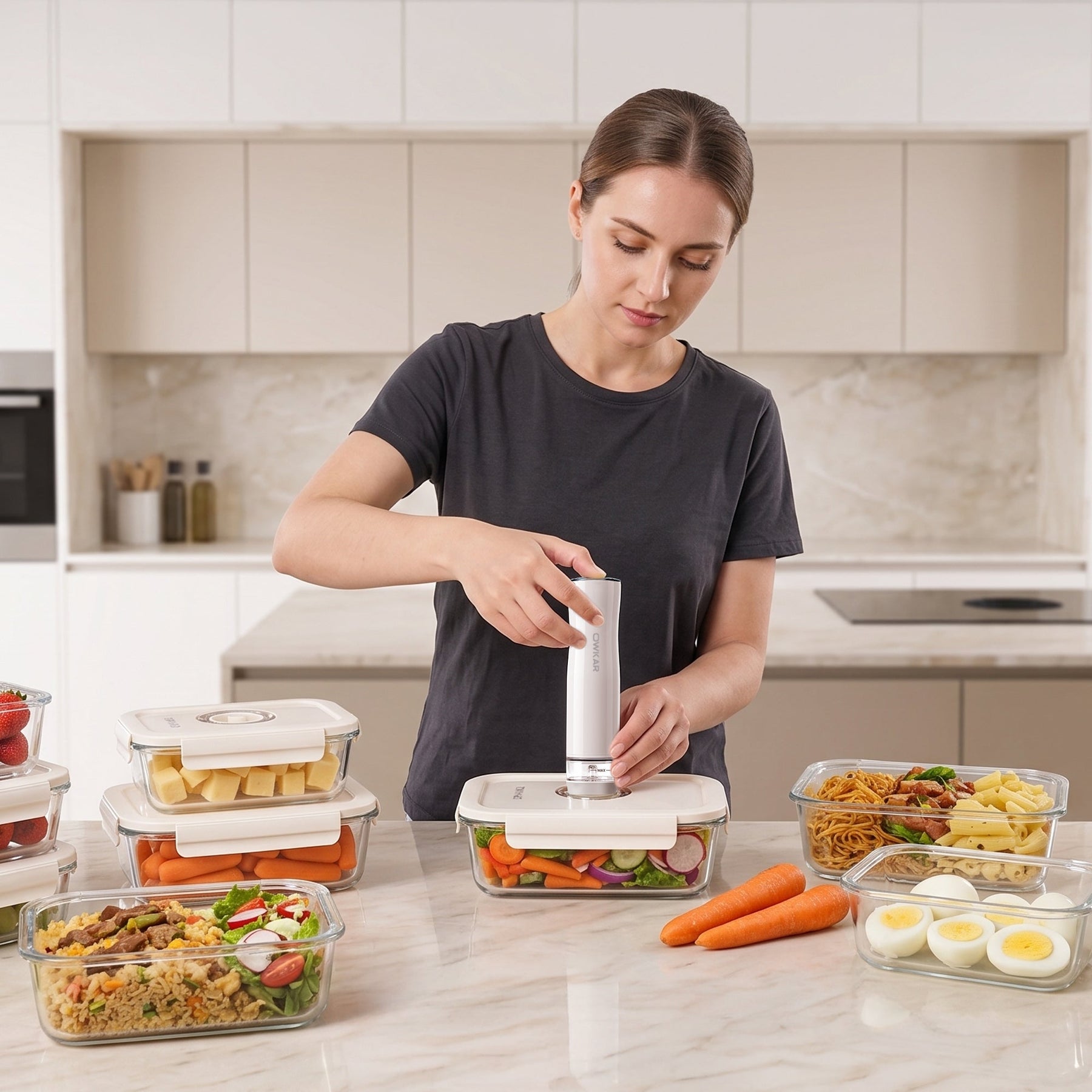 Why Meal Preppers Love the OWKAR Handheld Vacuum Sealer