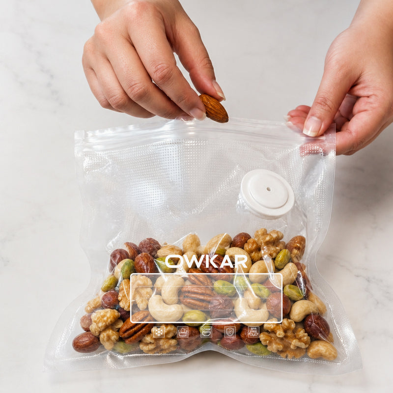 Place food in the bag