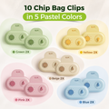 Magnetic Bag Clips with Date Tracker | 10-Piece Set