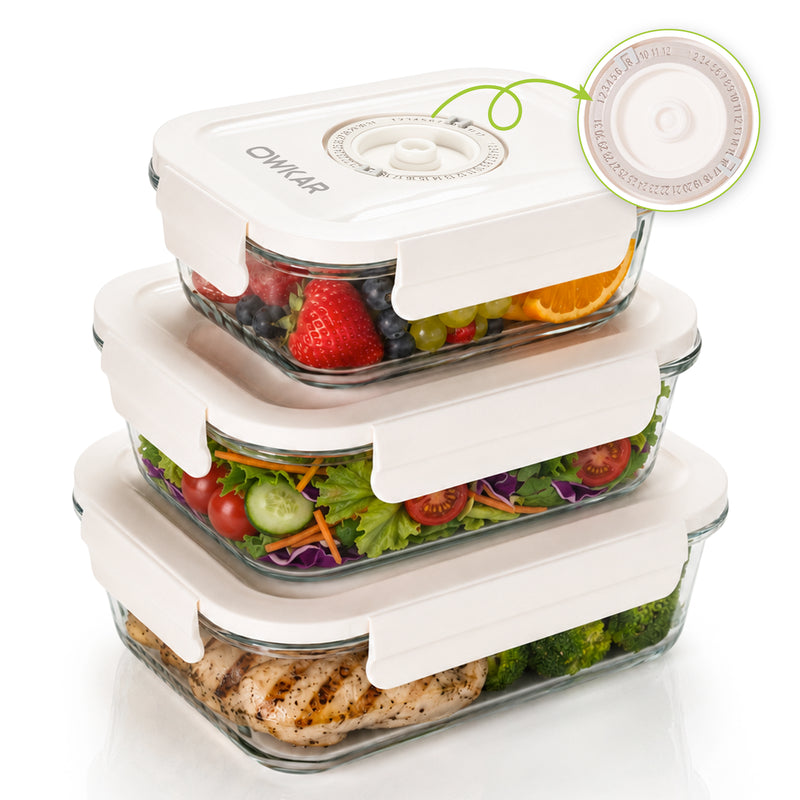 Vacuum Seal Glass Containers